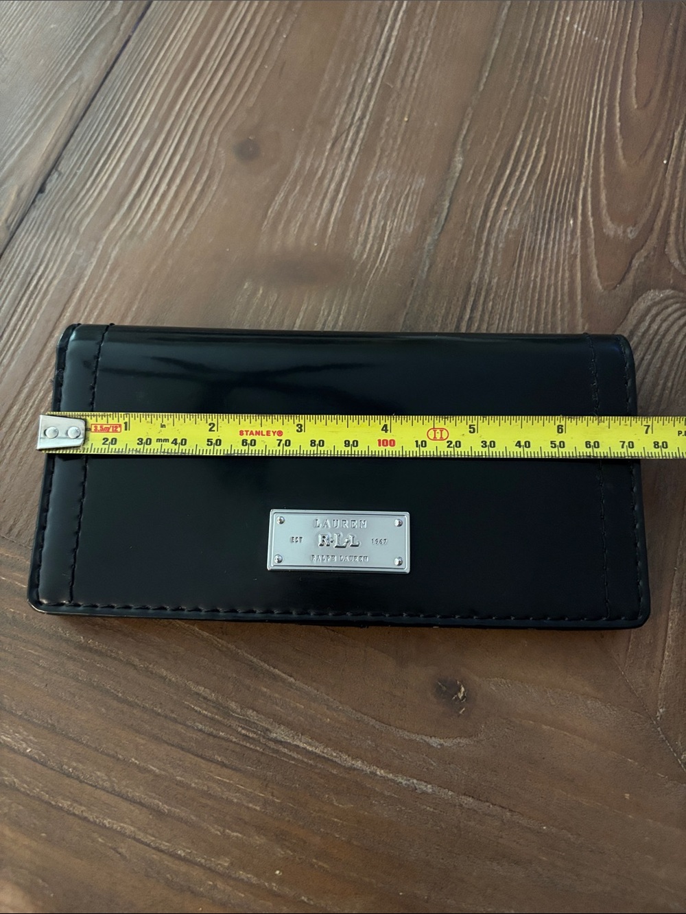 Ralph Lauren Vintage, Classic Black Glossy Patent Leather Wallet. EUC! - Picture 10 of 11